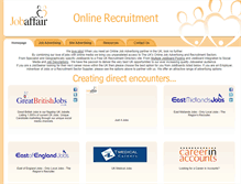 Tablet Screenshot of jobaffair.co.uk